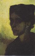 Head of a young peasant woman with a dark hood Vincent Van Gogh